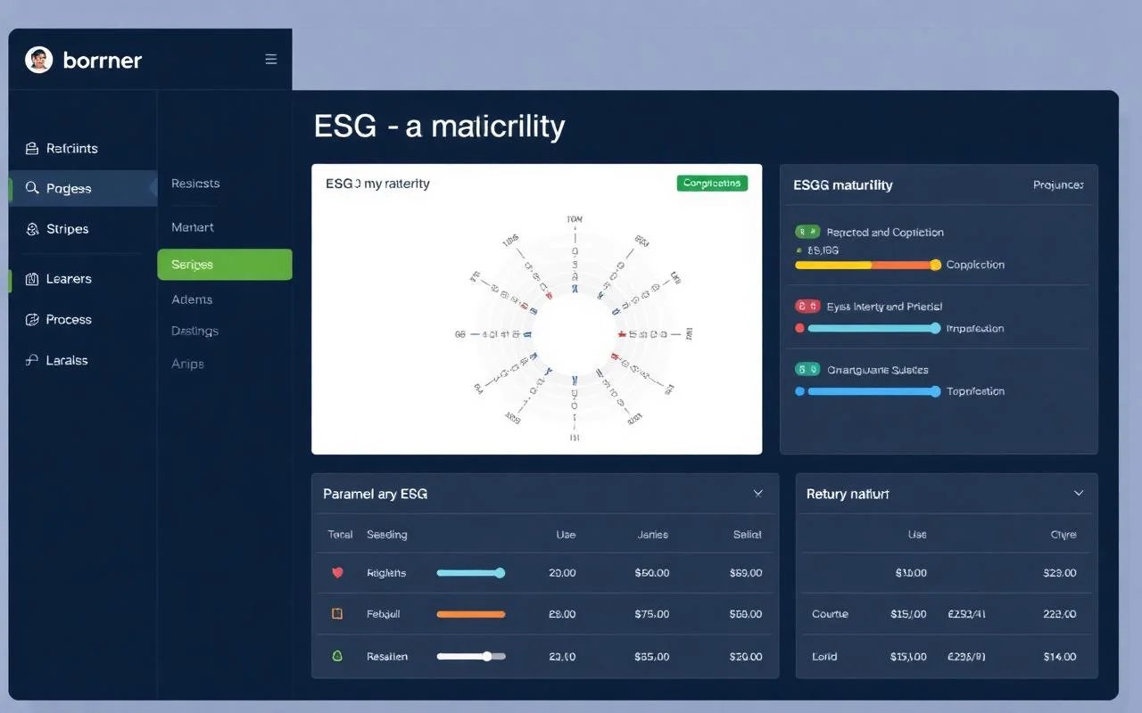 Tela: Mapa de maturidade ESG